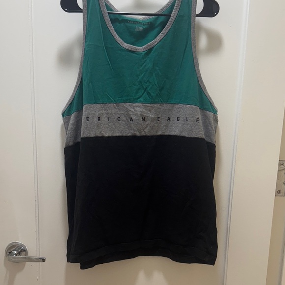American Eagle Outfitters Green and Black Tank Top - Picture 1 of 3